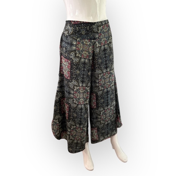 Boho Pull On Harem Pants Made in Nepal - Picture 1 of 10